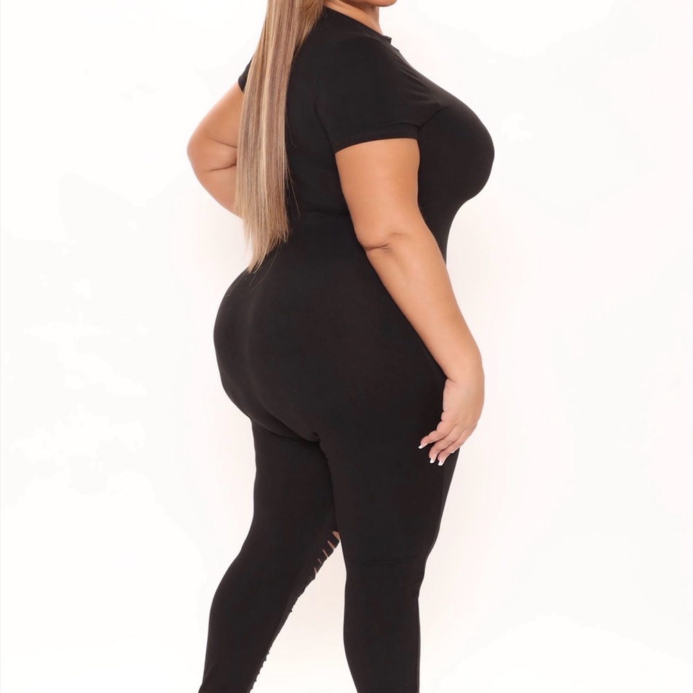 Black Short Sleeve Jumpsuit